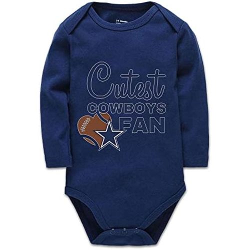 Cutest Cowboys Fan Infant Bodysuit Football Jumpsuit Rompers