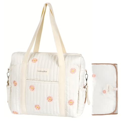GOBABYMART Diaper Bag Tote, Maternity Bag, Travel diaper tote, Multifunction baby bag, Baby Nappy Bags, Messenger bag