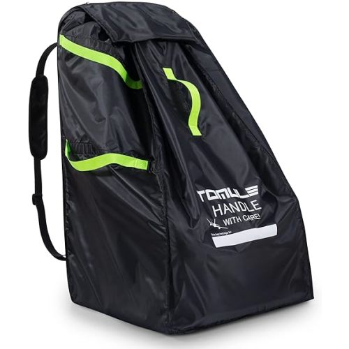 TOMULE Car Seat Bags For Air Travel - Durable Carseat Cover For Airplane Travel - Padded Car Seat Travel Bag For Airplane (fits All Car Seat, Black)