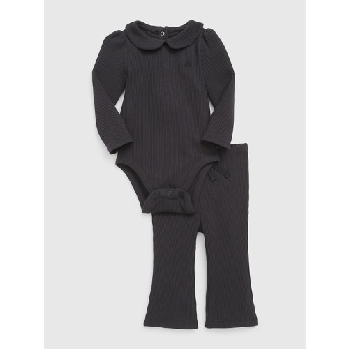 Baby First Favorites Rib Outfit Set in black