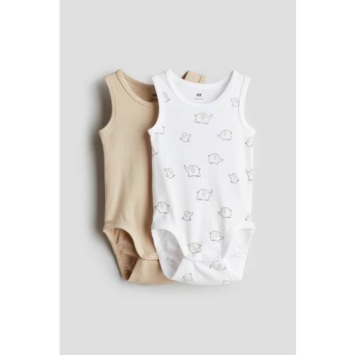2-PACK SLEEVELESS COTTON BODYSUITS