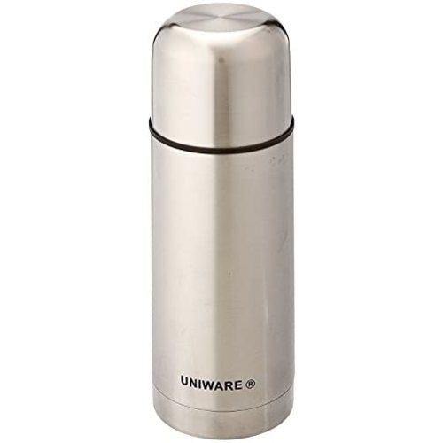 Uniware 2403 Stainless Steel Flask Red/Blue/Silver with Box 350/500/1000 Ml (350ml, Silver)