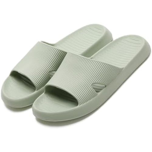 Anmerl Shower Shoes for Men and Women, Soft Comfortable House Slippers, Ultra Light Quick Drying Non Slip Bathroom Indoor Outdoor Slides Sandals