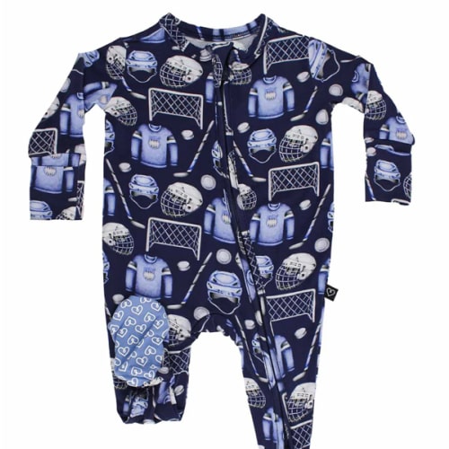 Hockey Zippered Footie