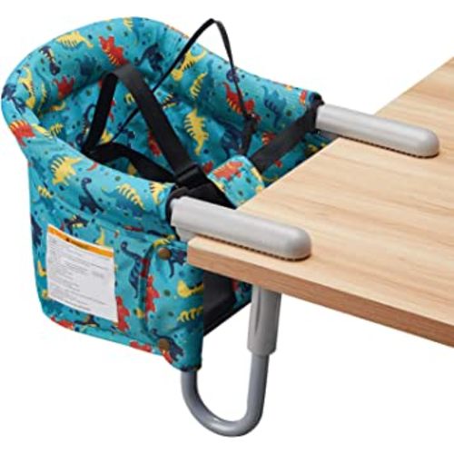 Hook On Chair, VEEYOO Clip On High Chair Folding Fast Table Chair with Storage Bag, Portable Baby Feeding Seat Attach to Table for Home and Travel