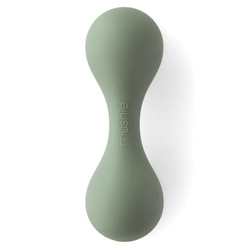 Mushie Silicone Rattle, Dried Thyme