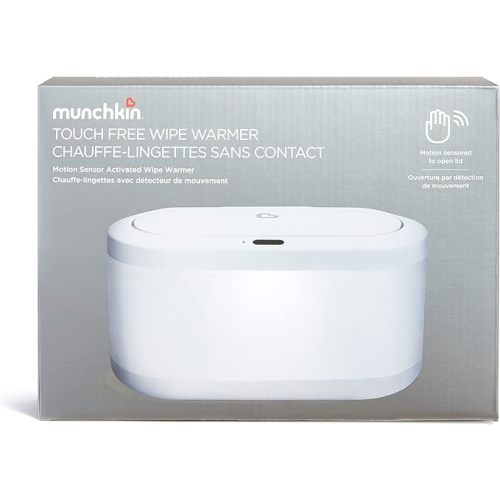 Munchkin Touch Free Baby Wipe Warmer with Nightlight & Motion Sensor, White