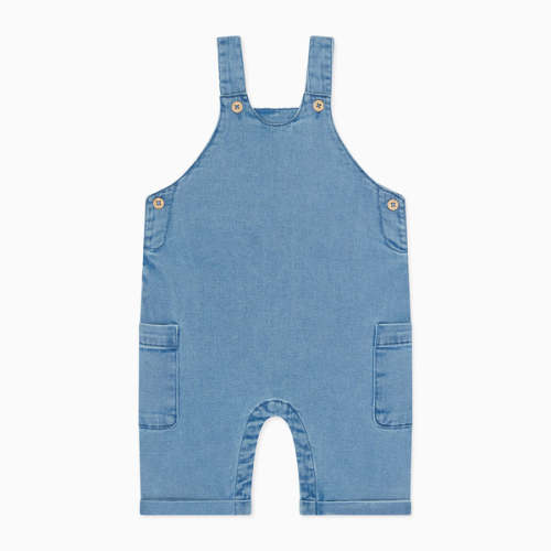Soft Denim Overalls Denim Blue / 3 - 6 M