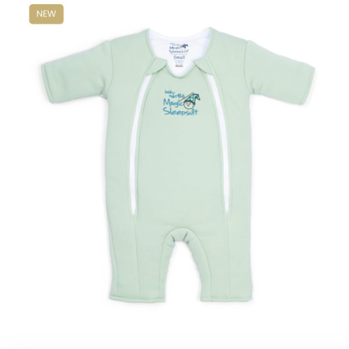 Sage Green Baby Merlin’s Magic Sleepsuit – 100% Cotton Sleep Solution