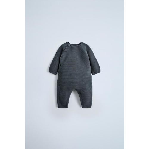 SEED STITCH KNIT KIMONO - Charcoal gray | ZARA United States