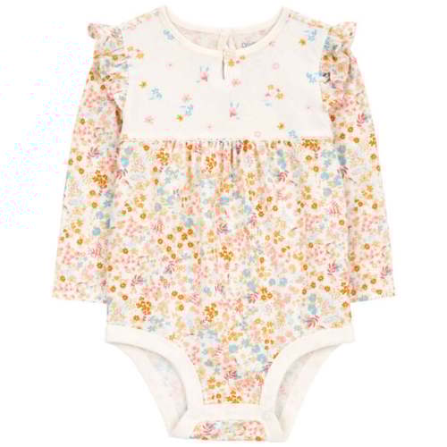 Baby Floral-Print Long-Sleeve Bodysuit - Floral - OshKosh | Carter's