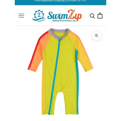 Sunsuit - Long Sleeve Romper Swimsuit | "Color Pop"