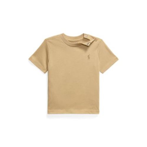 Baby Boys Cotton Jersey Crew Neck T-Shirt