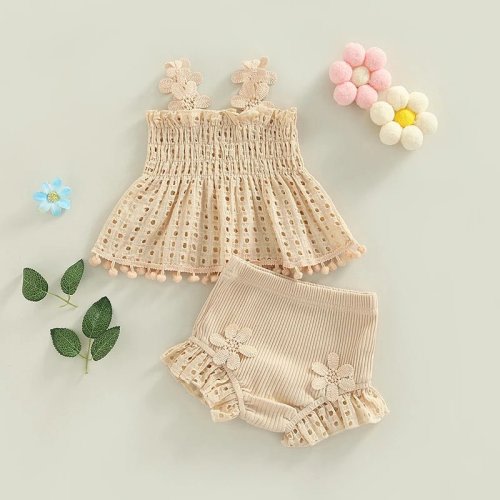 Beach Day Bliss: Girls' Sleeveless Cotton Dress