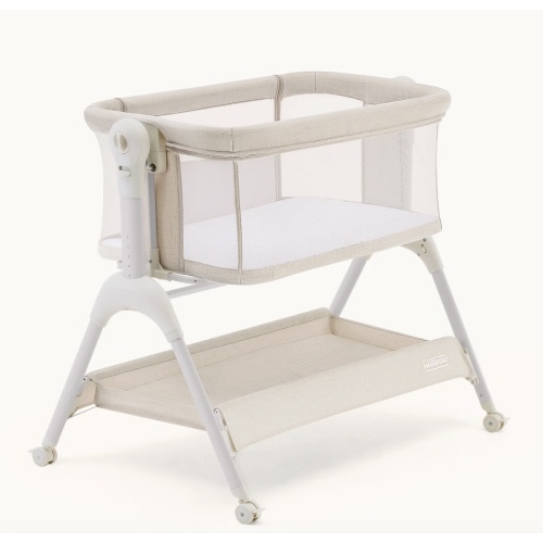 HARPPA Cuddly Sway | 3-in-1 Rocking Baby Bassinet & Bedside Sleeper with Anti-Reflux Mattress for Newborns | Attaches to Bed, Adjustable Height, Tool-Free Setup, Portable Wheels, CPSC Certified, Gentle Rocking Motion | Ideal for Infants, Safe Co-Sleeping