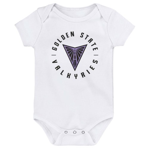 Newborn & Infant   White Golden State Valkyries Circle Bodysuit