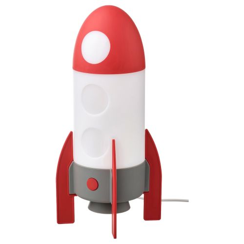 AFTONSPARV LED table lamp - rocket/multicolor