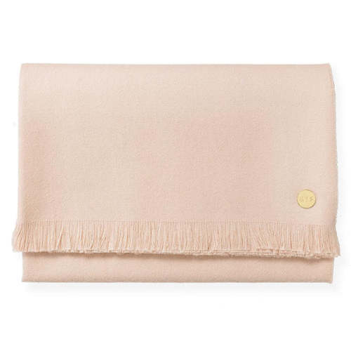 Soft Pink Baby Alpaca Throw Blanket | Over The Moon
