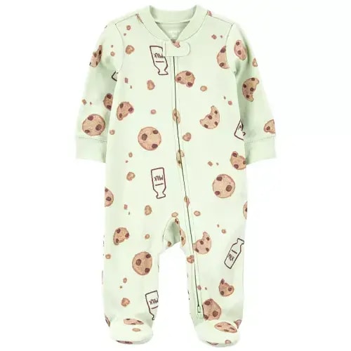 Baby Carter's Milk & Cookies 2-Way Zip Sleep & Play - 6 months