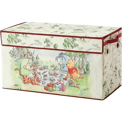 Idea Nuova Disney Winnie the Pooh Collapsible Storage Trunk, Durable with Soft Lid, 28.5"x14.5"x16"