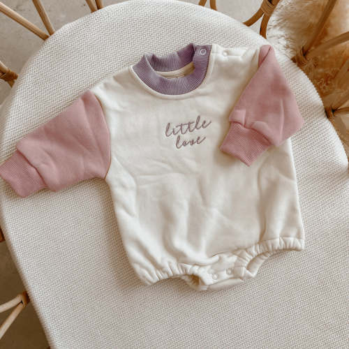 Haven Pink 'Little Love' Long Sleeve Bubble Romper