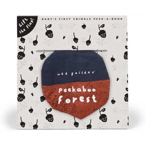 Peekaboo Forest: Baby's First Crinkle Peek-A-Book - Lift the flap! (Wee Gallery Peekaboo Cloth Books, 1)