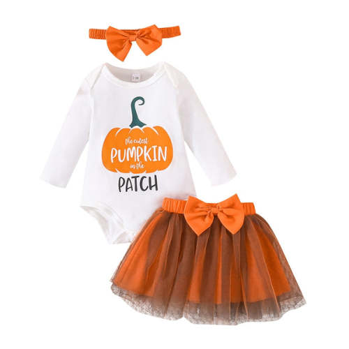THE CUTEST PUMPKIN Tutu Outfit - Hazel & Bo
