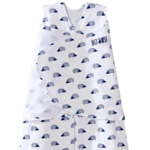 Navy Hedgehog Cotton Swaddle S | HALO