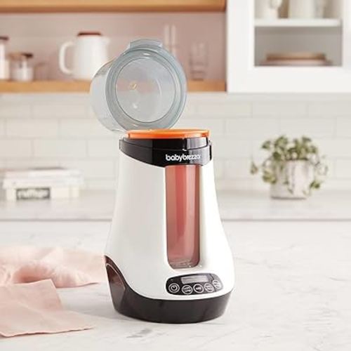 Baby Brezza Safe & Smart Electric Baby Bottle Warmer, Breastmilk Warmer + Baby Food Warmer + Defroster - Universal Warmer Fits All Feeding Bottles: Glass + Plastic – Wireless Bluetooth Control