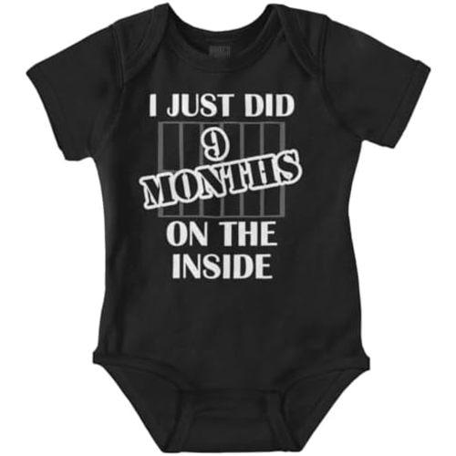 Brisco Brands Just Did 9 Months On The Inside Baby Romper Boys or Girls