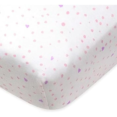 HonestBaby unisex-baby Fitted Crib Sheets Set Standard Mattress, 100% Organic Cotton Baby Boys, Girls, Neutral, 1 Pack - Light Blue, One Size