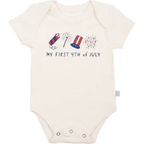 Graphic Bodysuit, My First 4th Of July - Finn + Emma | Maisonette