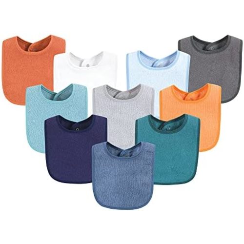 Hudson Baby Unisex BabyDrooler Bib with Waterproof Lining