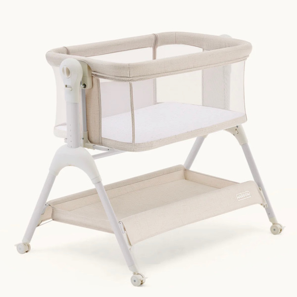 HARPPA Cuddly Sway | 3-in-1 Rocking Baby Bassinet & Bedside Sleeper with Anti-Reflux Mattress for Newborns
