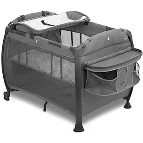 Joovy Room-Playard, Nursery Center, Bassinet, Changing-Table, Charcoal