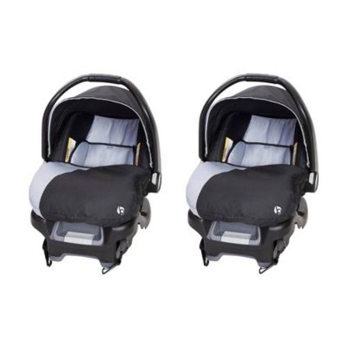 Baby Trend Ally Newborn Baby Infant Car Seat Carrier Travel System with Harness and Extra Cozy Cover for Babies Up to 35 Pounds, Modern Khaki (2 Pack)