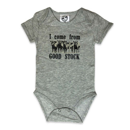 I come from Good Stock Onesie – Cowkid Clothing Company