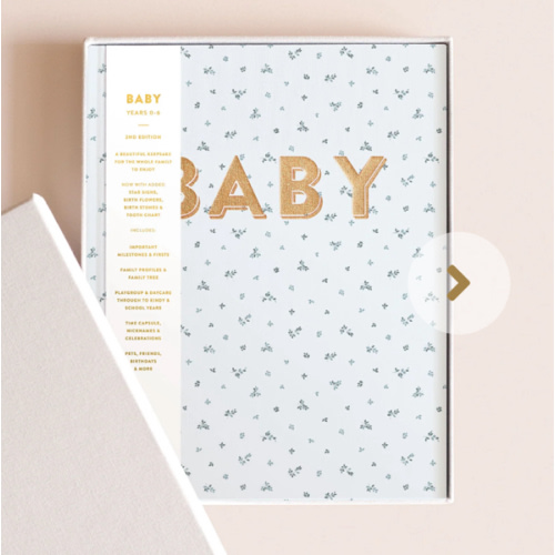 Baby Book Bluebell Boxed