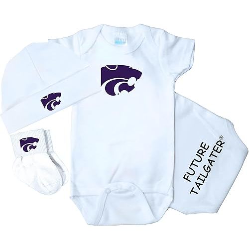 Kansas State Wildcats 3 Piece Baby Gift Set