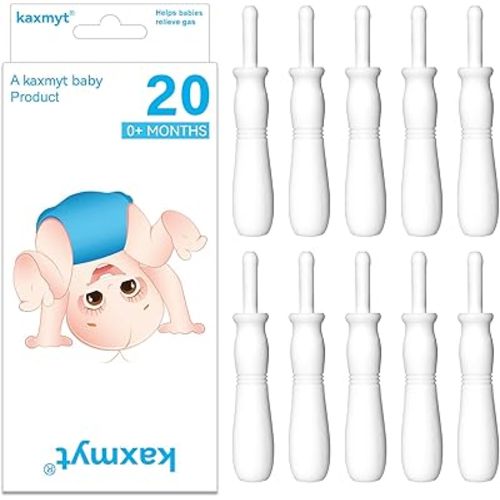 Gas and Colic Reliever for Babies, Effective Instant Constipation Relief for Babies, Natural Solution for Baby Colic and Gas Relief (20 Count, White)