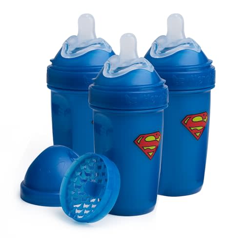 Herobility Double Anti-Colic Baby Bottles – 8.5 fl oz/240ml – 3-Pack