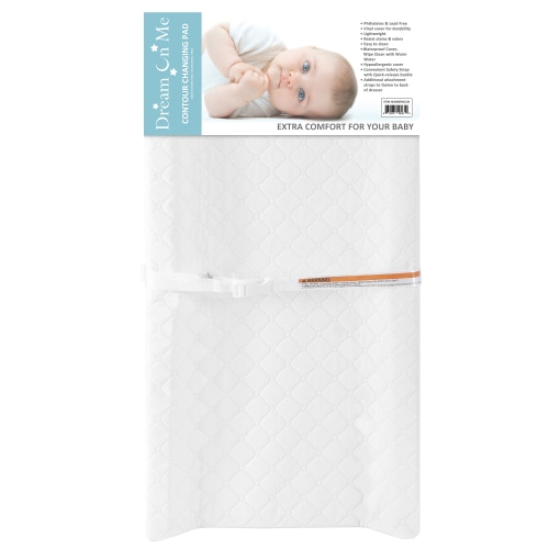 Dream On Me Cypress Contoured Changing Pad I With Safety Strap & Quick Release Buckle