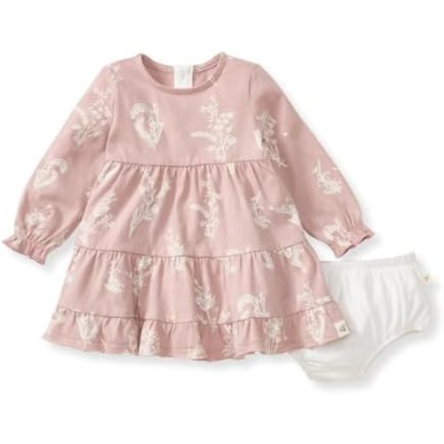 Burt's Bees Baby Baby Girls' Dress, Infant & Toddler, Short & Long-Sleeve, 100% Organic Cotton