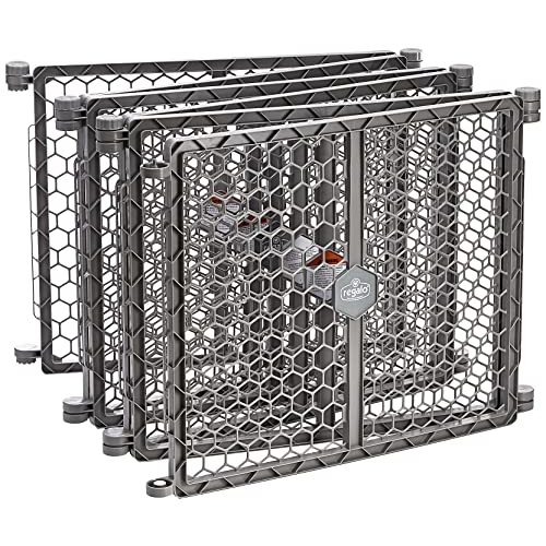 Regalo Plastic 192-Inch Super Wide Adjustable Baby Gate and Play Yard, 2-In-1, Bonus Kit, Includes 4 Pack of Wall Mounts-4 Count (Pack of 1)