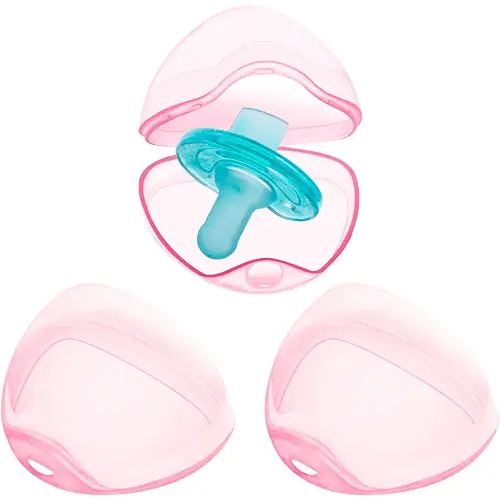 Pacifier Case Pacifier Holder Case Pacifier Clip Binky Holder Case Pacifier Box Pacifier Accessories 3 Pack Pink