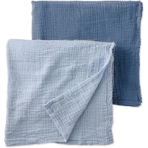 Butterblu Swoon 2-Pack Swaddle Blankets 100% GOTS Certified Organic Cotton