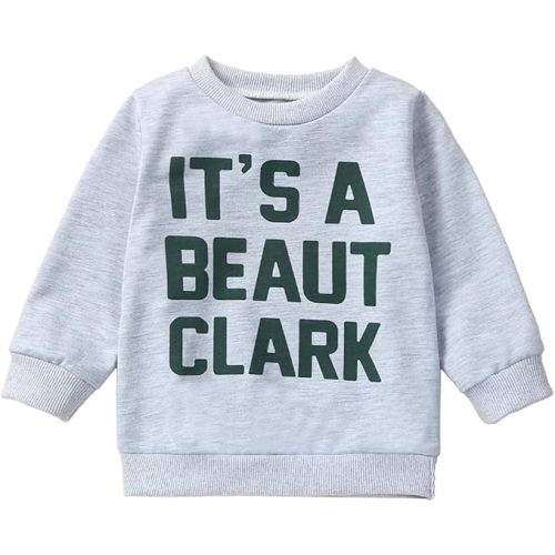 YINGISFITM Toddler Baby Girl Boy Christmas Outfit Crewneck Sweatshirt Long Sleeve Sweater Shirt Pullover Top Fall Clothes