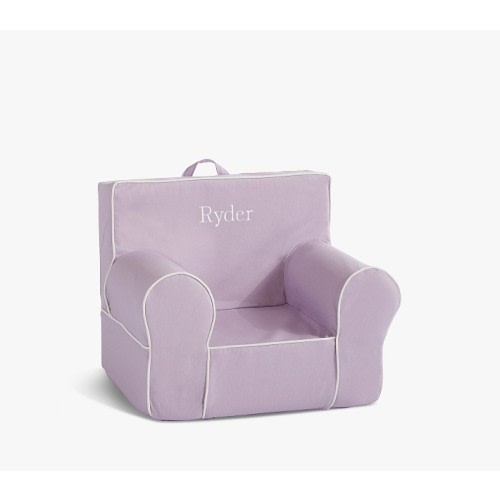 Anywhere Chair®, Lavender Twill with White Piping