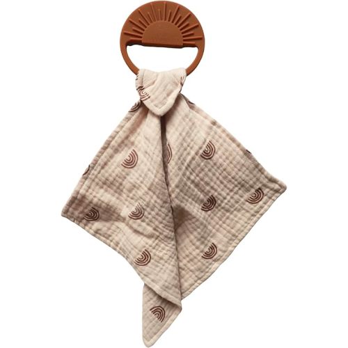 Lovey Security Blanket - Muslin Baby Girl Lovey & Boy Lovie, Security Blanket, Essential Baby Gear, New Born Gifts - Teether, Soother, Unisex, Neutral, Versatile, Boho, Travel Size