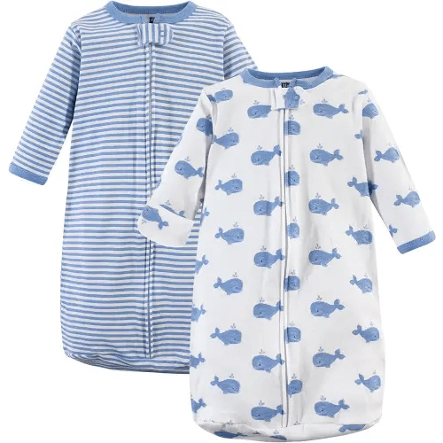 Hudson Baby BabyCotton Long-Sleeve Wearable Sleeping Bag, Sack, Blanket